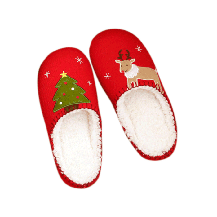 Holidayn: Warm Fuzzy Holiday Slippers - Goodlifebean Shoes