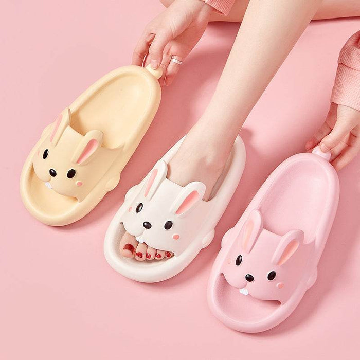 Hoppin' Happy Kawaii Bunny Slippers - Goodlifebean Shoes