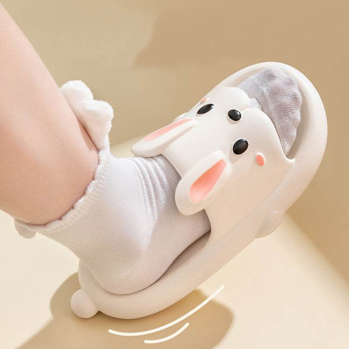 Hoppin' Happy Kawaii Bunny Slippers - Goodlifebean Shoes