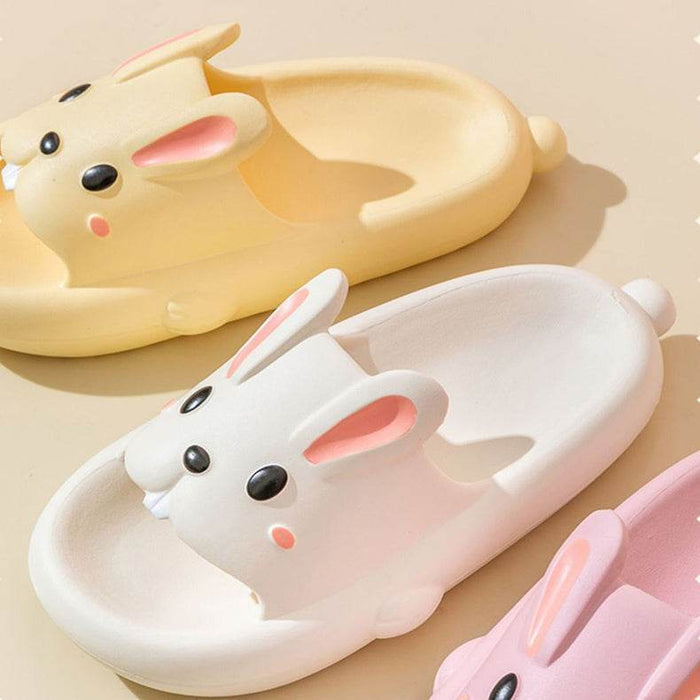 Hoppin' Happy Kawaii Bunny Slippers - Goodlifebean Shoes