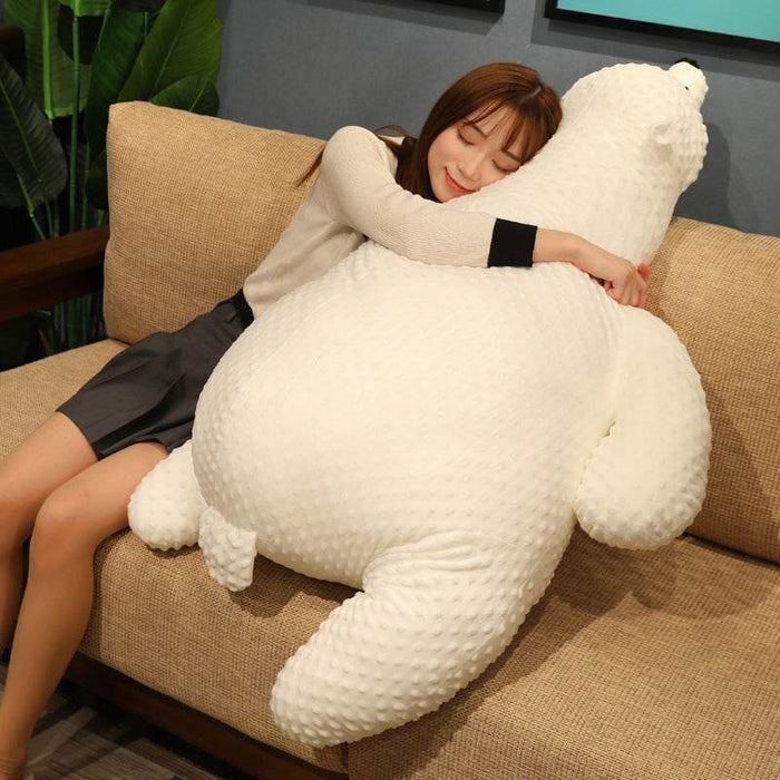 Iceball: Giant Chonky Polar Bear Plushie | 4ft Stuffed Polar Bear - Goodlifebean stuffed animals