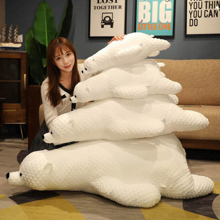 Iceball: Giant Chonky Polar Bear Plushie | 4ft Stuffed Polar Bear - Goodlifebean stuffed animals