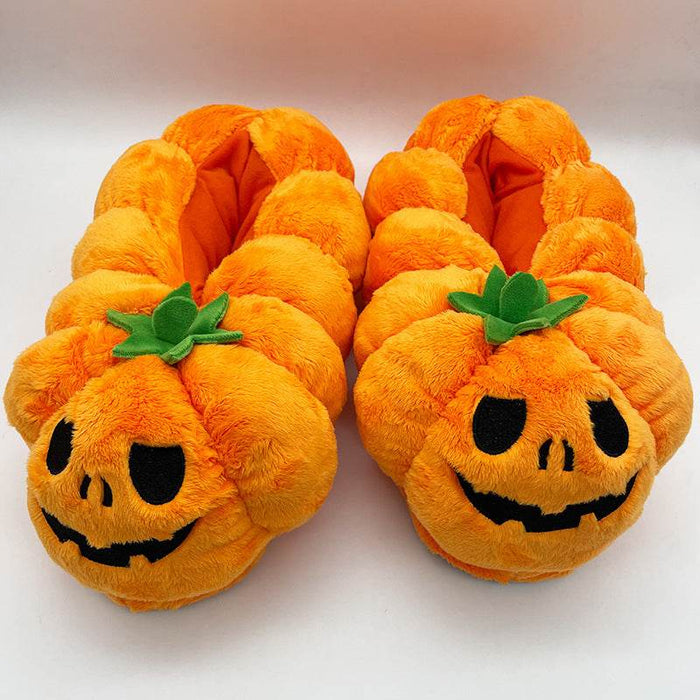 Jack - o' - Lounge Slippers | Spooky Halloweem Slippers - Goodlifebean Shoes