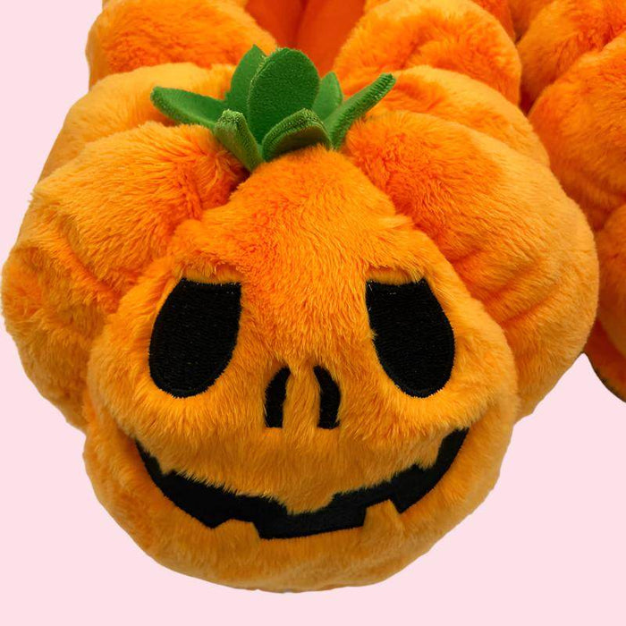 Jack - o' - Lounge Slippers | Spooky Halloweem Slippers - Goodlifebean Shoes