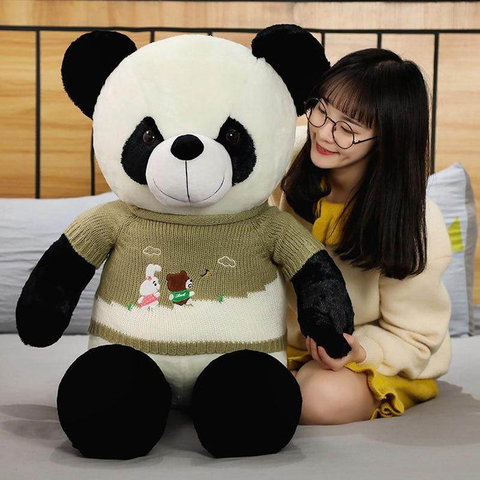 Jumbo Stuffed Panda Plushie | 3.2ft Panda Plush - Goodlifebean stuffed animals