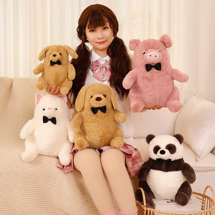 Kawaii Bow Tie Stuffed Animal Plushies - Goodlifebean Stuffed Animals