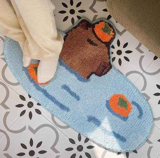 Kawaii Capybara Rug - Goodlifebean home decor