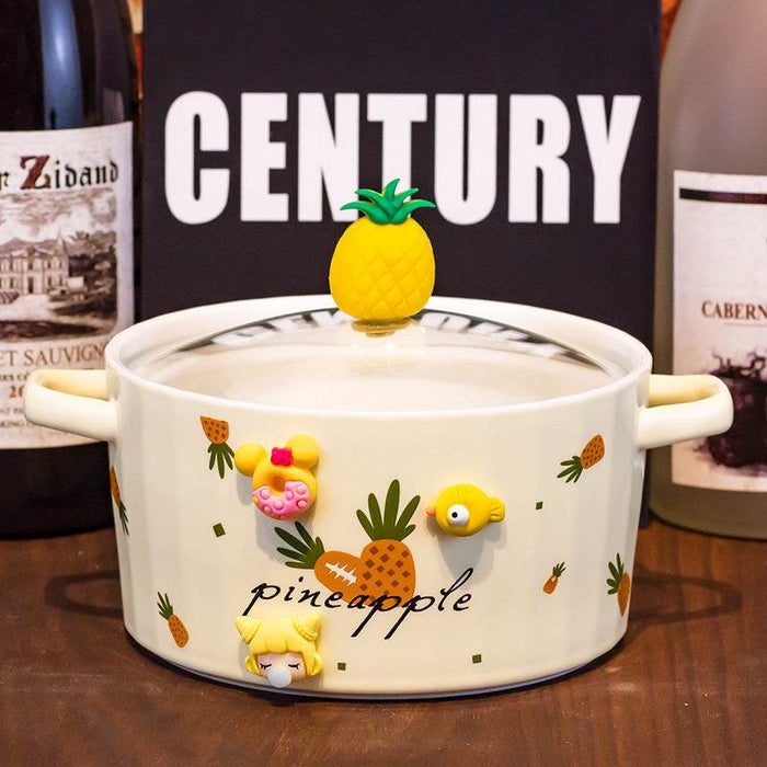 Kawaii Ceramic Ramen Bowl - Goodlifebean home decor