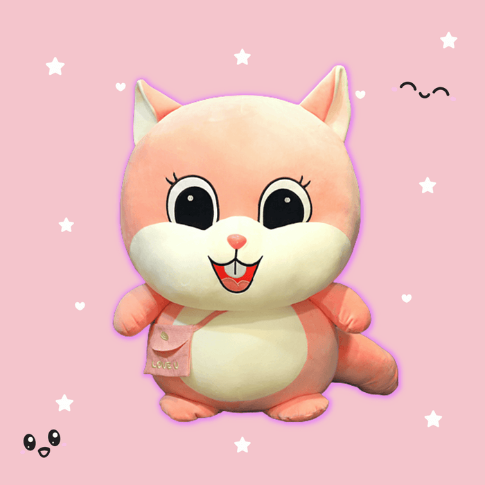 Kawaii Chirpy Squirrel Plush - Goodlifebean Stuffed Animals