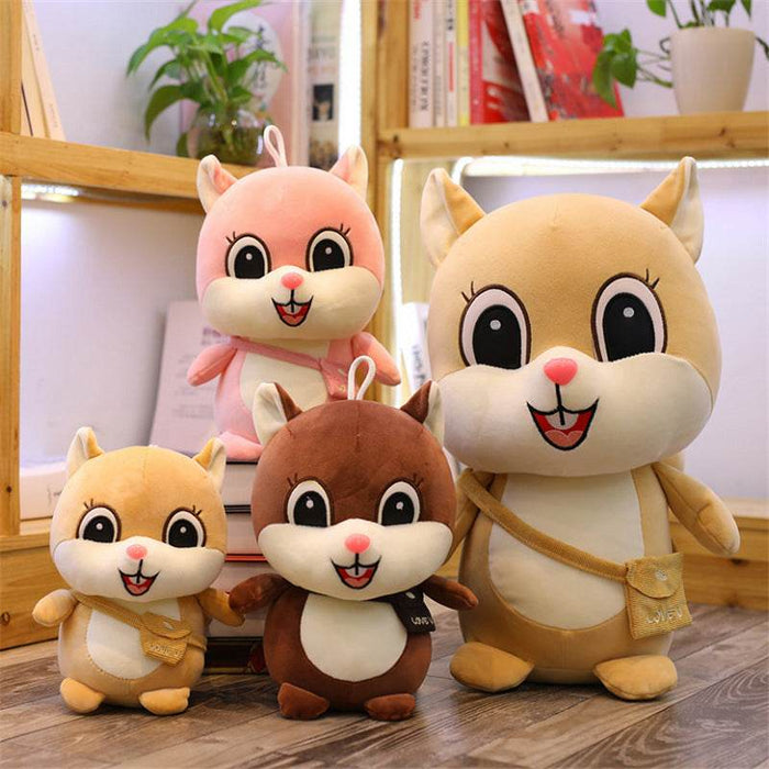 Kawaii Chirpy Squirrel Plush - Goodlifebean Stuffed Animals