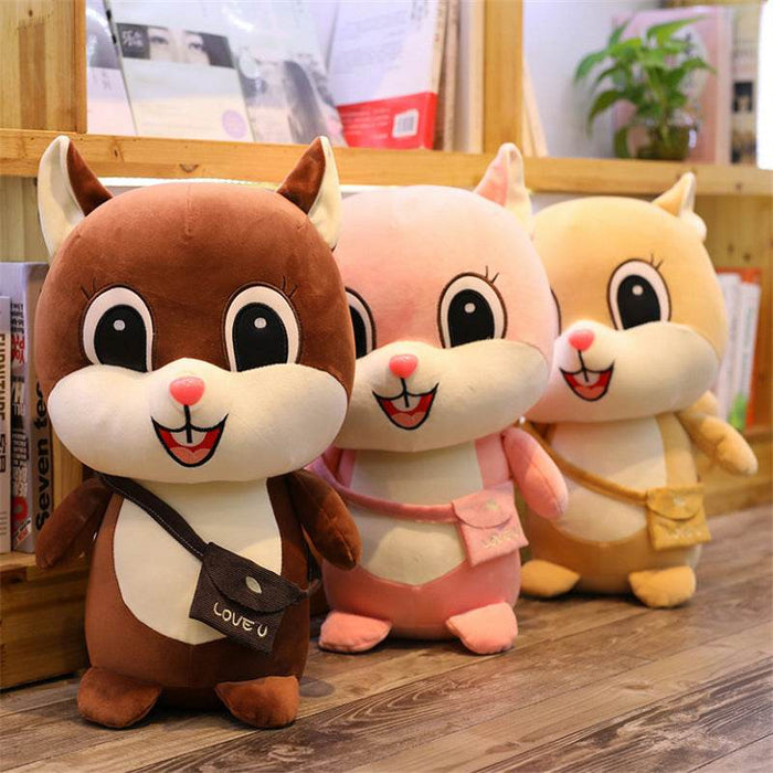 Kawaii Chirpy Squirrel Plush - Goodlifebean Stuffed Animals