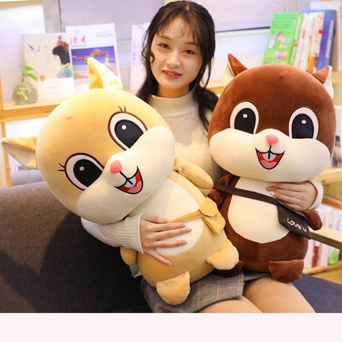 Kawaii Chirpy Squirrel Plush - Goodlifebean Stuffed Animals