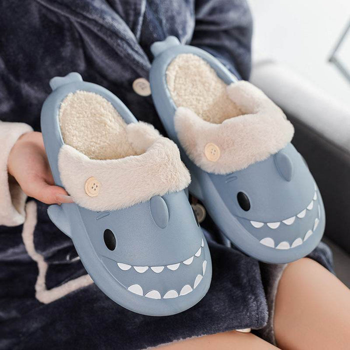 Kawaii Comfy Indoor Shark Slippers - Goodlifebean Shoes
