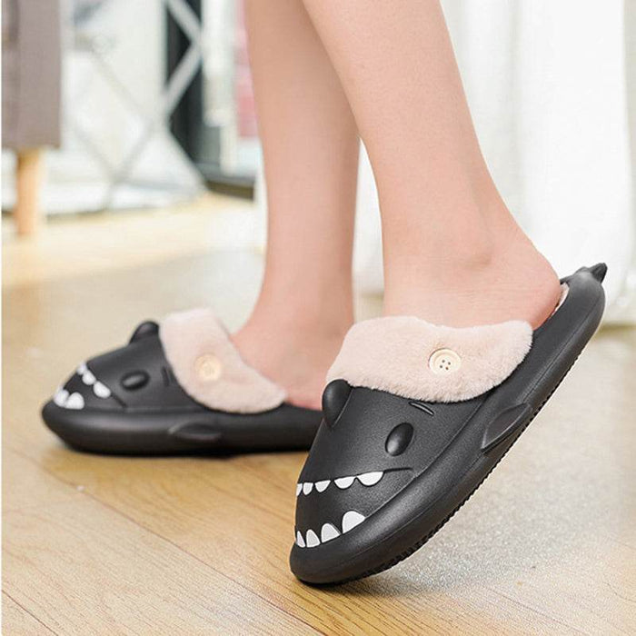Kawaii Comfy Indoor Shark Slippers - Goodlifebean Shoes