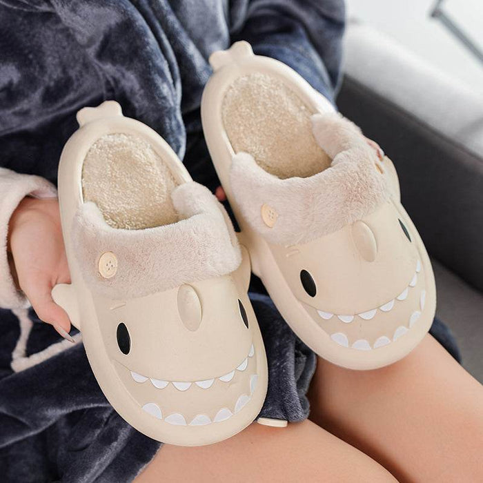 Kawaii Comfy Indoor Shark Slippers - Goodlifebean Shoes