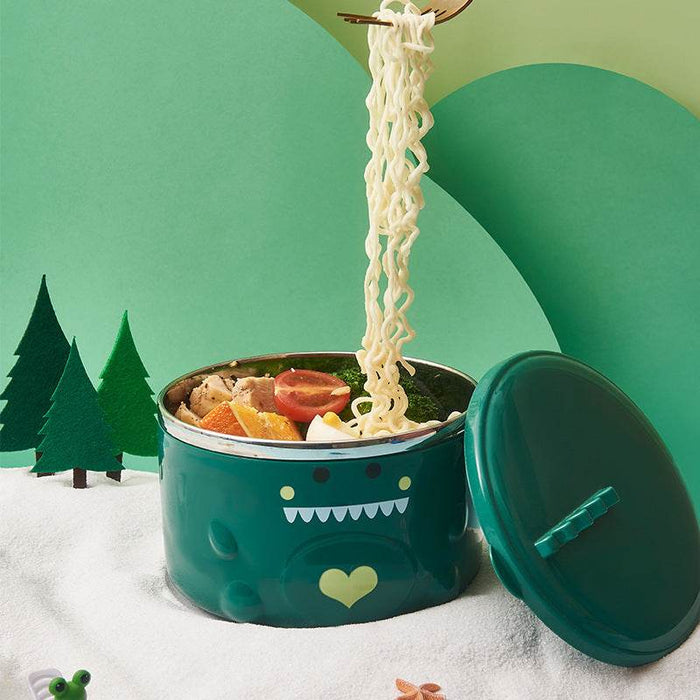 Kawaii Dino Ramen Bowl | Cute Noodle Bowls - Goodlifebean Gifts