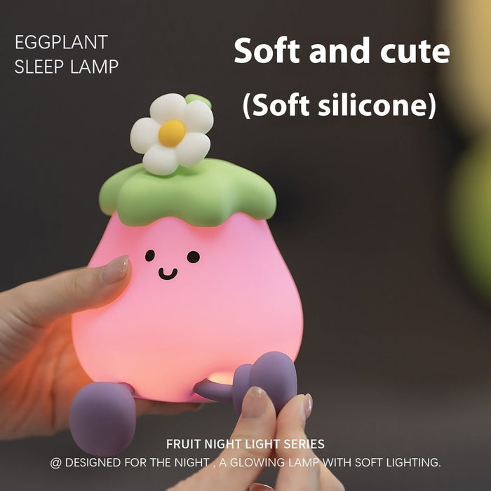 Kawaii Eggplant Lamp - Goodlifebean Toys & Games