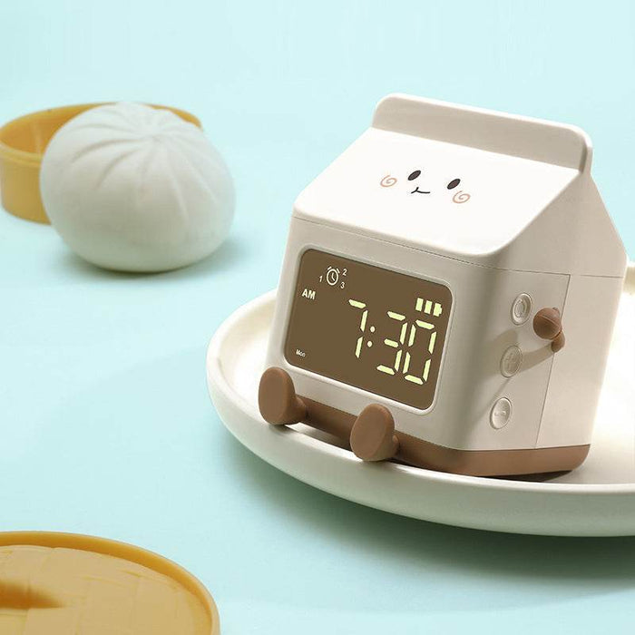 Kawaii Milk Carton Alarm Clock - Goodlifebean Gifts