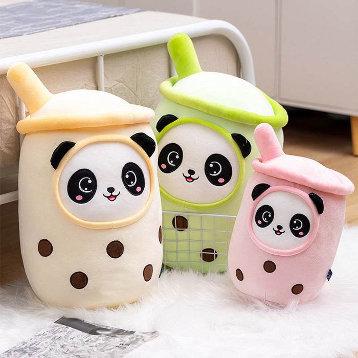 Kawaii Panda in Boba Tea Plushie | Bubble Tea Plush - Goodlifebean Stuffed Animals