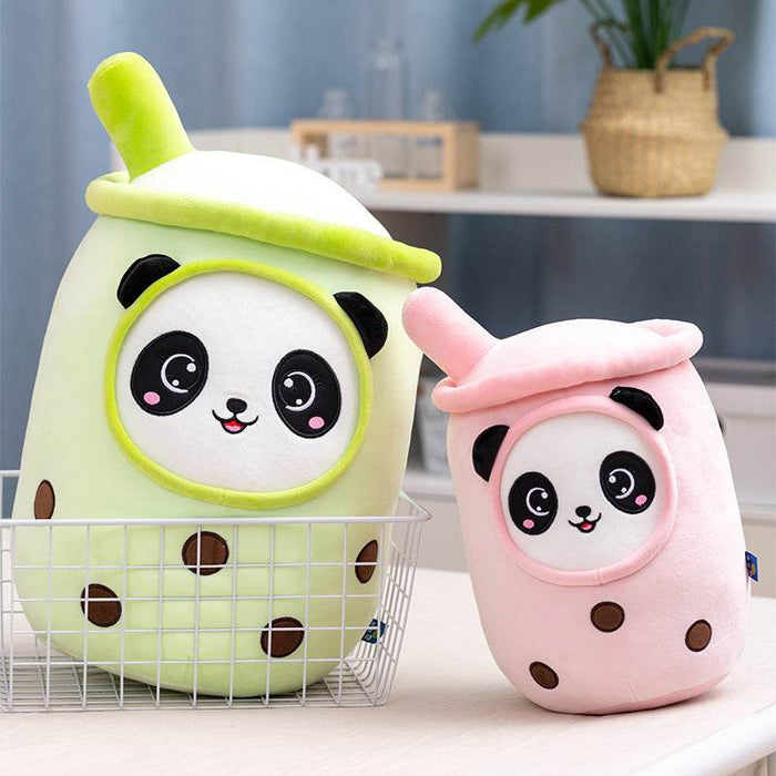 Kawaii Panda in Boba Tea Plushie | Bubble Tea Plush - Goodlifebean Stuffed Animals