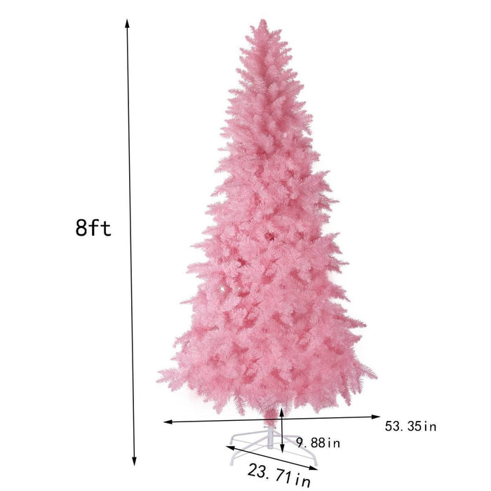Kawaii Pink 8ft Artifical Christmas Tree - Goodlifebean Decor