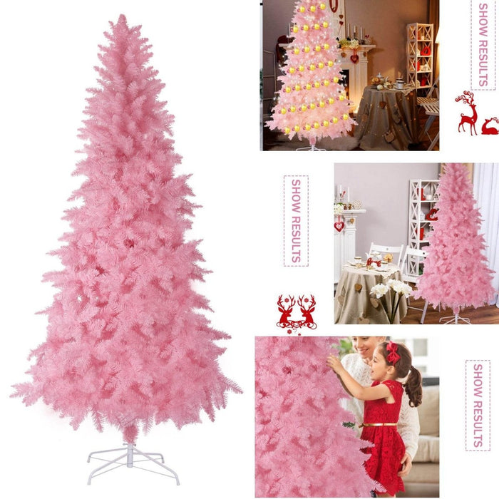 Kawaii Pink 8ft Artifical Christmas Tree - Goodlifebean Decor