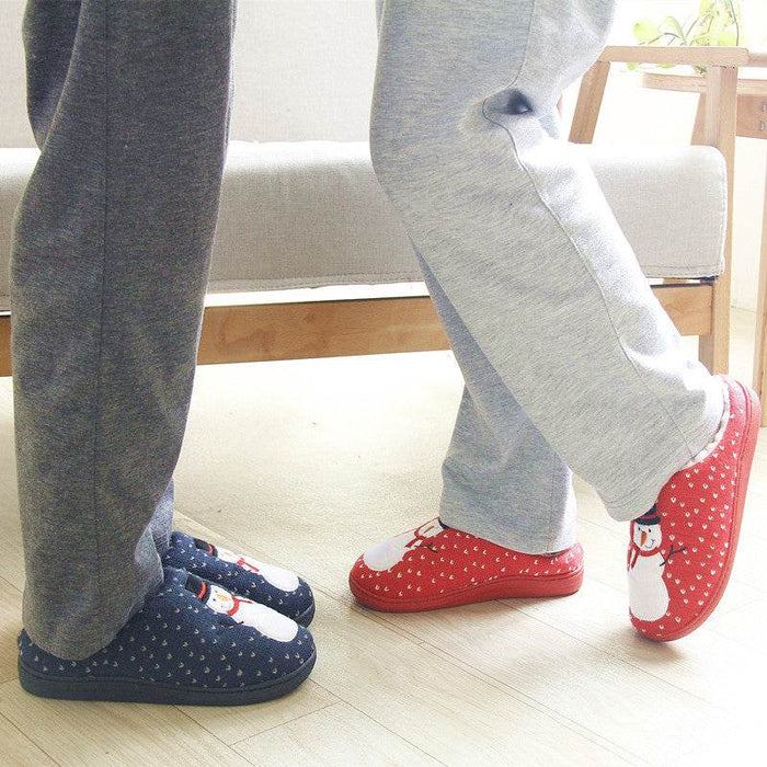 Kawaii Snowman Warm Indoor Slippers - Goodlifebean Shoes