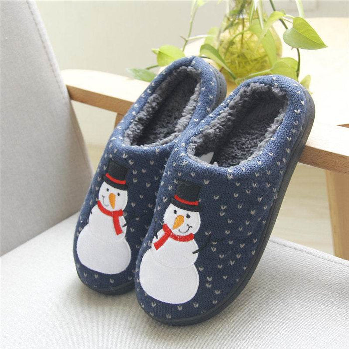 Kawaii Snowman Warm Indoor Slippers - Goodlifebean Shoes