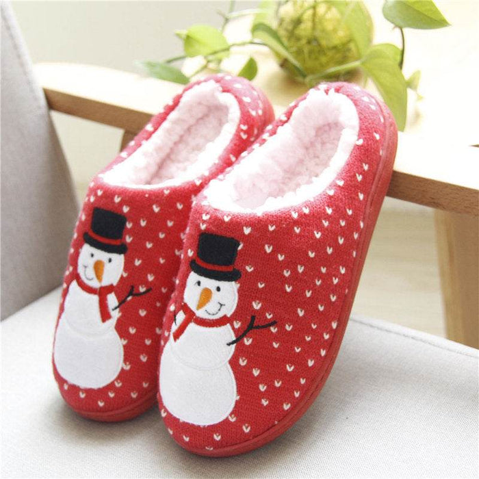 Kawaii Snowman Warm Indoor Slippers - Goodlifebean Shoes