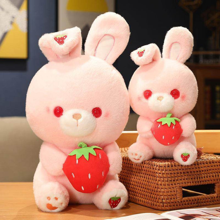 Kawaii Strawberry Bunny Plushie - Goodlifebean Stuffed Animals