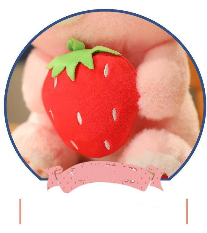 Kawaii Strawberry Bunny Plushie - Goodlifebean Stuffed Animals