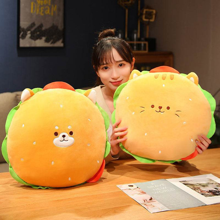 Kawaii Stuffed Hamburger Plushie - Goodlifebean Stuffed Animals