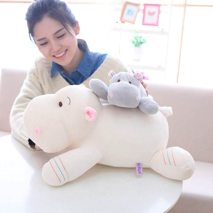 Kawaii Stuffed Hippo Plush - Goodlifebean Toys & Games