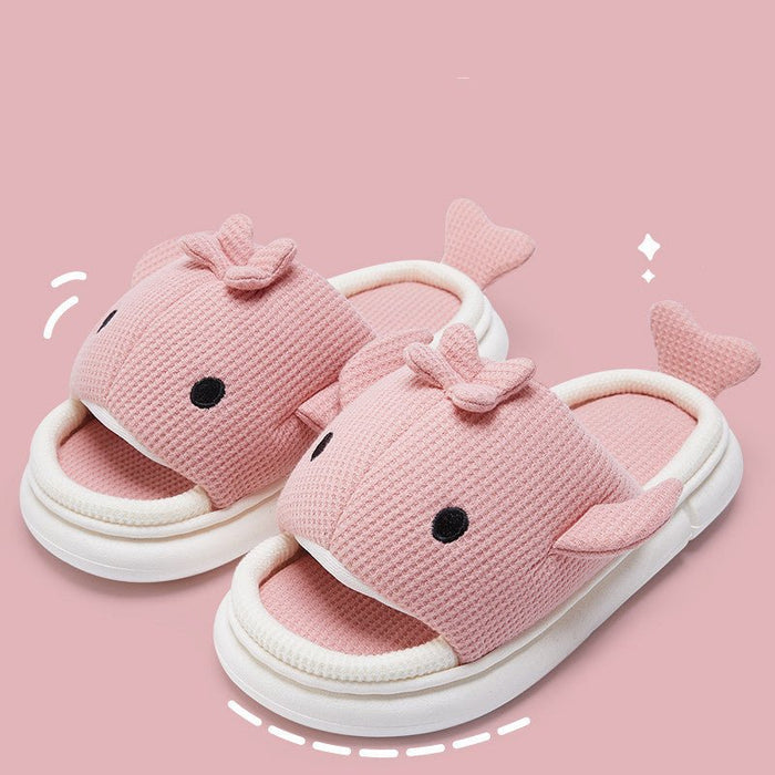 Knitted Cloudy Shark Slippers | Softest Shark Slippers - Goodlifebean Slides