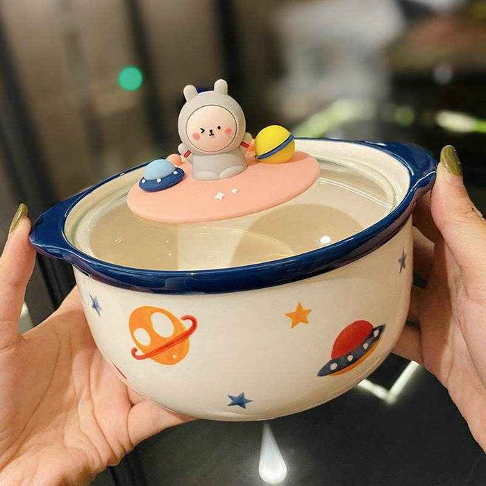 Korean Bear Ramen Bowl | Instant Ramen Ceramic Bowl - Goodlifebean home decor