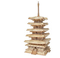 Kyoto Tower 3D Wooden Building Block - Goodlifebean puzzle