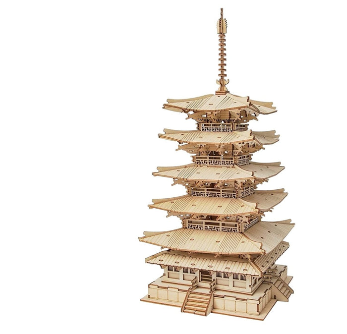 Kyoto Tower 3D Wooden Building Block - Goodlifebean puzzle