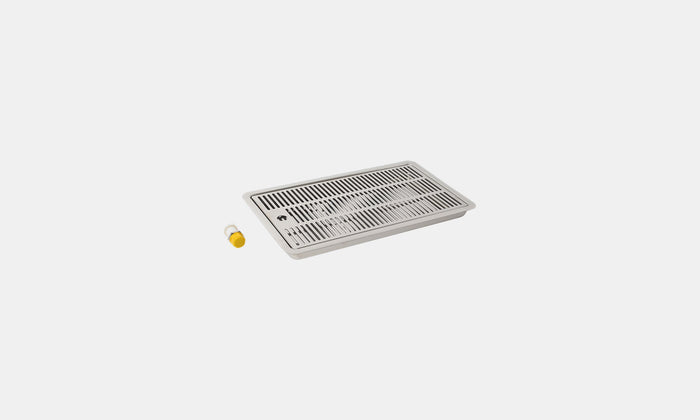 Large Flush Mounted Drip Tray with Drain Outlet