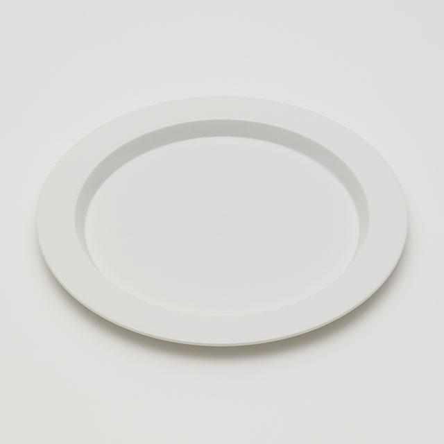 [LARGE PLATE (PLATTER)] TERUHIRO YANAGIHARA RIM PLATE 240 (WHITE) | 2016/ | IMARI-ARITA WARES