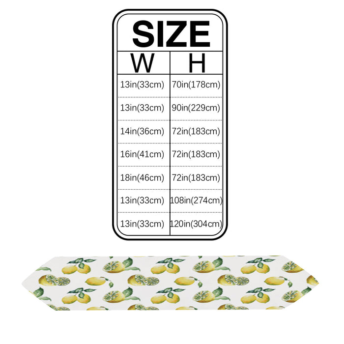 Lemon fruit in summer Sharp Angle Table Runner Place Mats - LeobonZone
