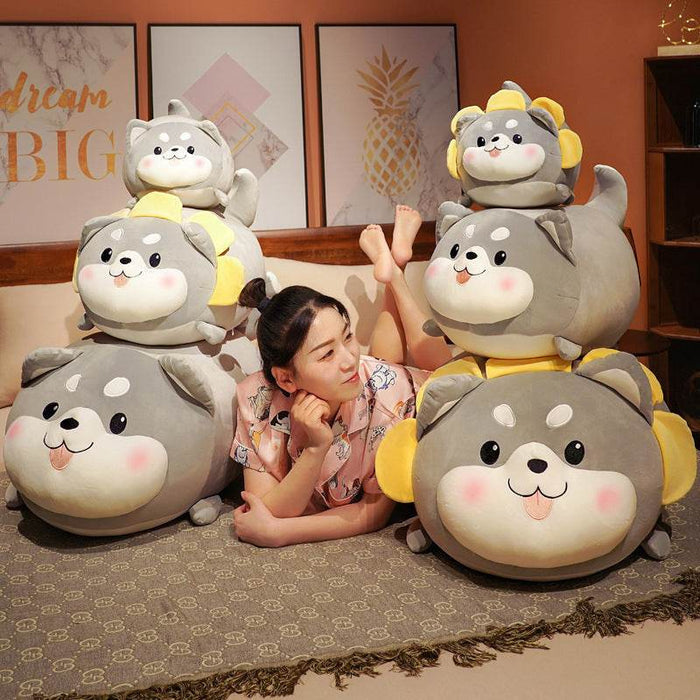 Loki: Giant Chubby Husky Plushie | Stuffed Animal Husky - Goodlifebean Stuffed Animals