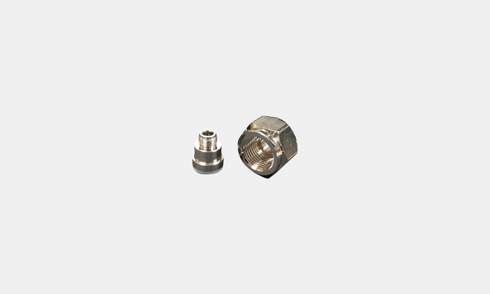 M11 x BS 341 no8 type CO2 Regulator Adaptor - Chrome