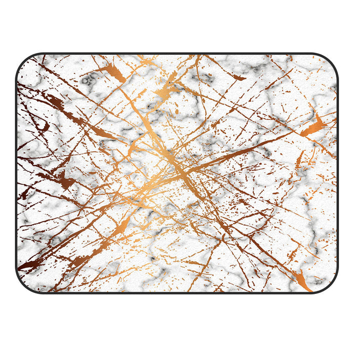 Marble golden crack pattern Sponge Rillet Rubber Rugs - LeobonZone