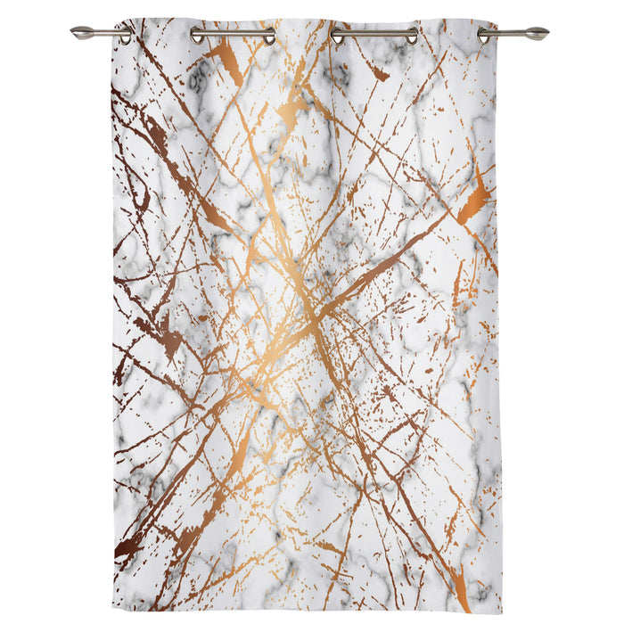 Marble golden crack pattern window curtains - LeobonZone