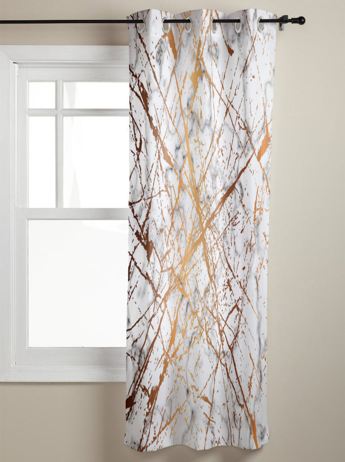 Marble golden crack pattern window curtains - LeobonZone