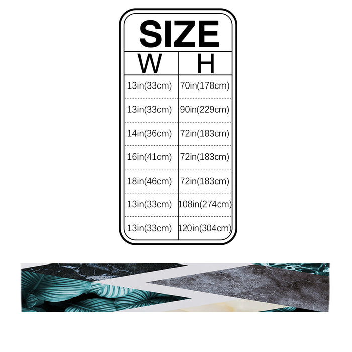 Marbling texture of tropical plants and water Table Runner Place Mats - LeobonZone