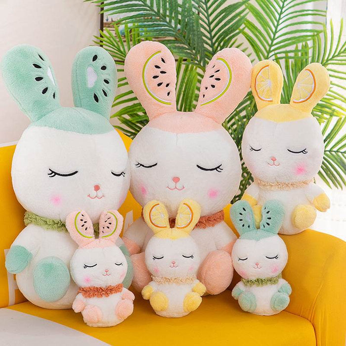 MelonBunny: Kawaii Bunny Plushie with Watermelon Head - Goodlifebean Stuffed Animals