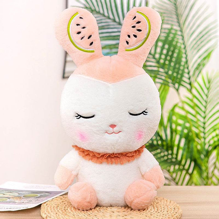 MelonBunny: Kawaii Bunny Plushie with Watermelon Head - Goodlifebean Stuffed Animals