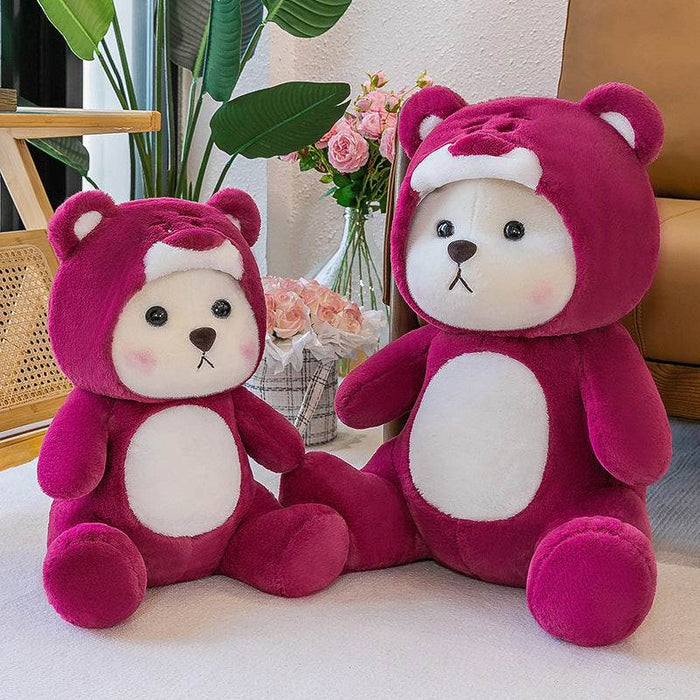 Mini Pink Teddy Bear with Hoodie - Goodlifebean stuffed animals