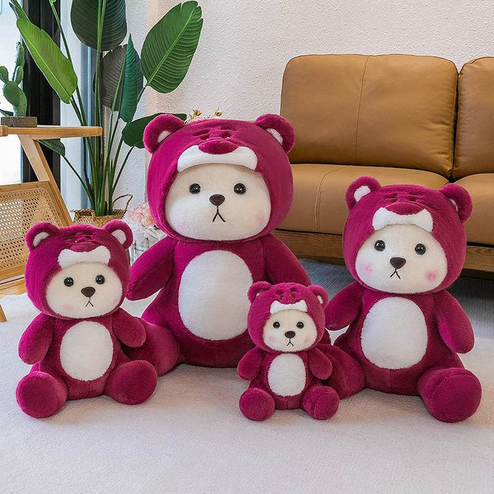 Mini Pink Teddy Bear with Hoodie - Goodlifebean stuffed animals